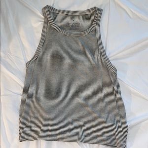Black and White Striped Tank Top
